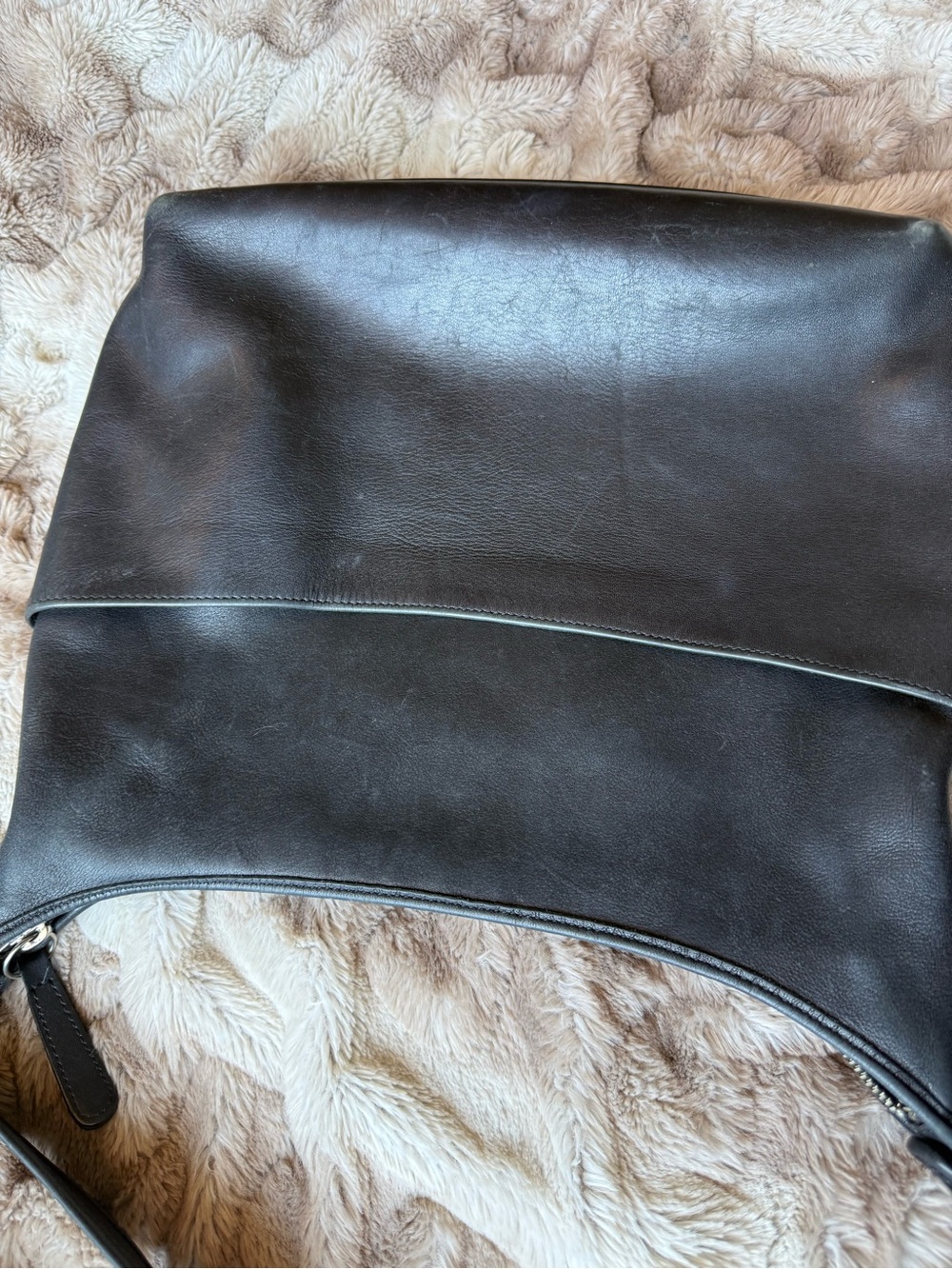 Coach Black Leather Shoulder Bag - Picture 7 of 14